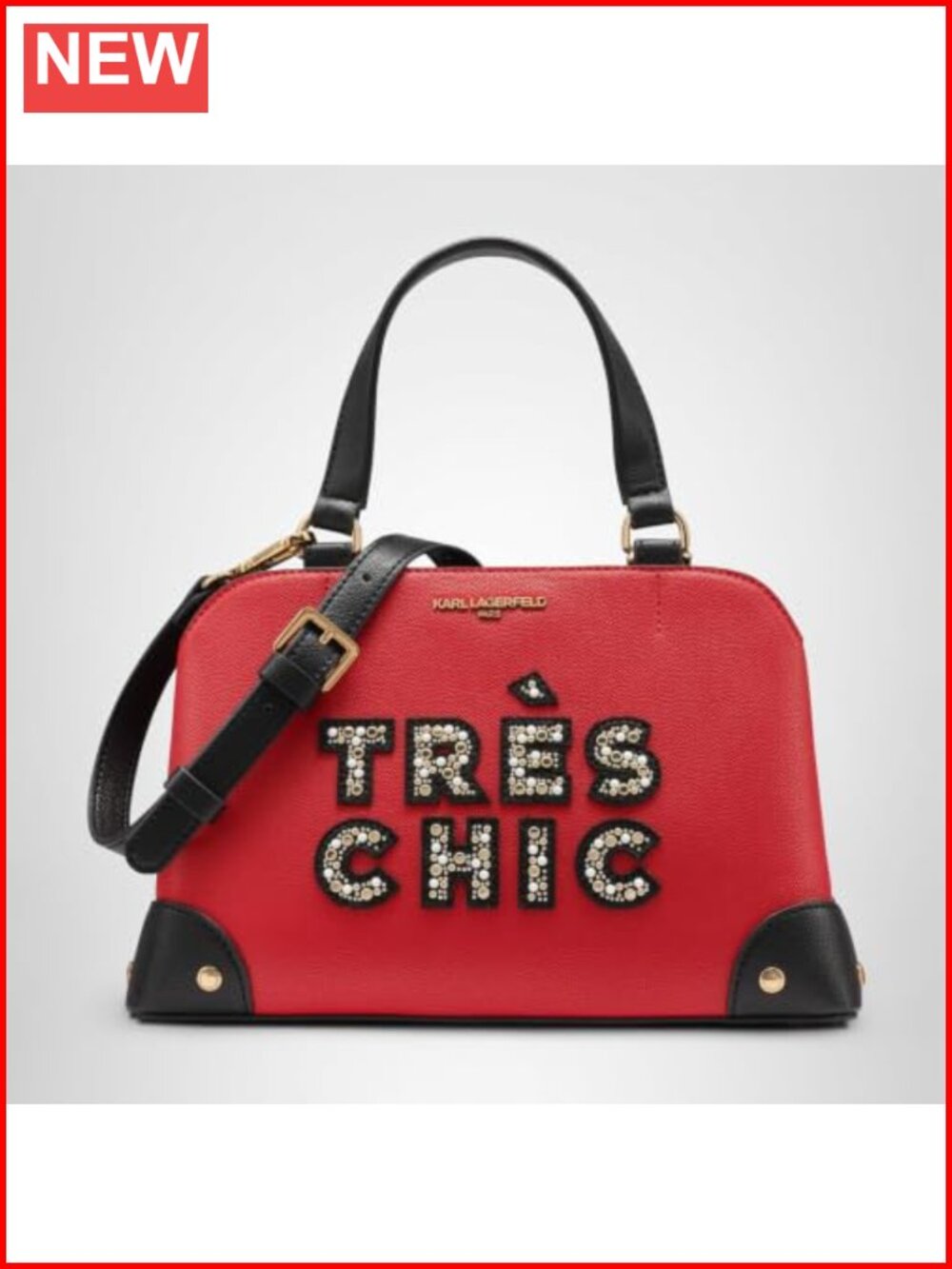 Caviar Leather Satchel Crossbody Handbag Travel Essential
